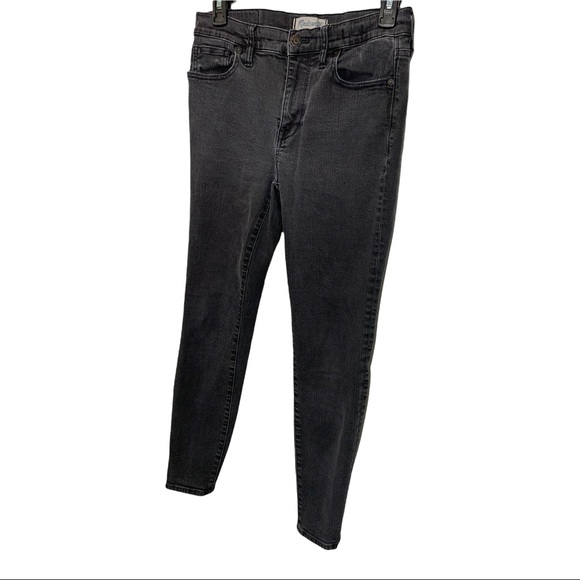 *SOLD*  MADEWELL HIGH RISER SKINNY FADED BLACK JEANS ACID WASHED DENIM SIZE 28 - Picture 14 of 16